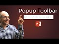 Giving a PPT presentation? Don't forget the popup toolbar.