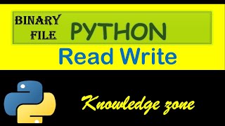 How to read and write binary files in python | binary file read write | python file handling | XII