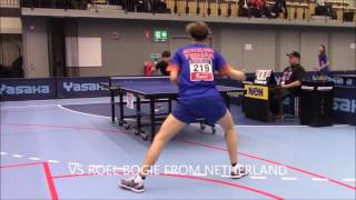 Alexander Bu, a table tennis player --- In 2017 Swedish Junior and Cadet Open