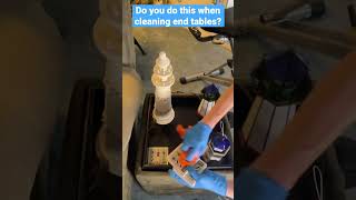 Do You Do This When Cleaning End Tables? Pro Cleaning Tip #shorts