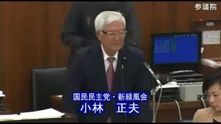 小林 正夫（国民民主党・新緑風会） 厚生労働委員会 参議院 2018 06 07