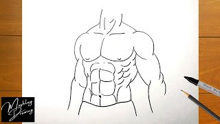 How to Draw Abs Easy Step by Step