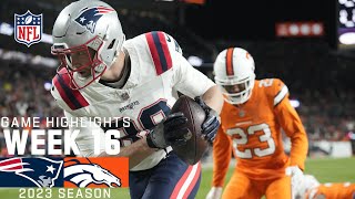 New England Patriots vs. Denver Broncos | 2023 Week 16 Game Highlights