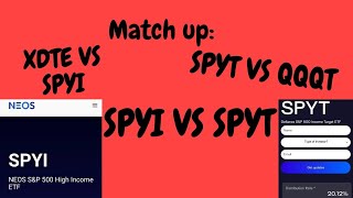 XDTE VS SPYT VS SPYI, SPYT VS QQQT, RDTE PREDICTIONS.