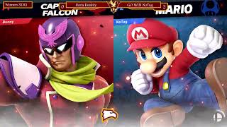 Fatality (Captain Falcon) vs NoTag (Mario) -  Winners Top 32 - Rock the Winds