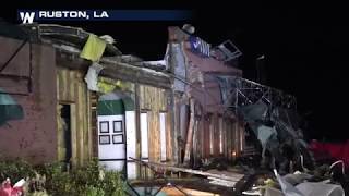 Siginificant Tornado Damage in Ruston, Louisiana