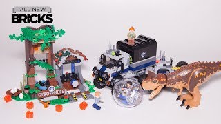 Lego Jurassic World Carnotaurus Gyrosphere Escape Lego Speed Build 75929