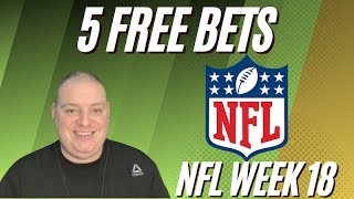 NFL Week 18 - Sunday 5 Free Betting Picks & Predictions - 1/7/24 l Picks & Parlays