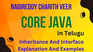 Part 17 : Inheritance And Interface Examples In Java | Java Programming Language In Telugu