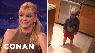 Anna Faris Is Giving Her Son Acting Lessons | CONAN on TBS