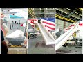 AIRBUS A350-900 DOOR 3 EMERGENCY SLIDE RAFT DEPLOYMENT TEST