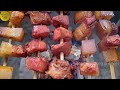 northeast traditional roasted pork stick recipe । yummy roasted pork stick recipe । pork roast ।