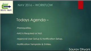 Microsoft Dynamics NAV 2016 Workflow Introduction