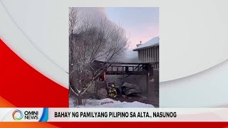 Bahay ng isang pamilya Pilipino, nasunog sa Alberta | OMNI News Filipino