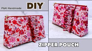 DIY ADORABLE ZIPPER POUCH SEWING TUTORIAL | SEWING PROJECT |