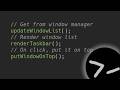 Writing a taskbar for my window manager