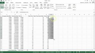 Event Study Walkthrough in Excel