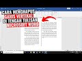 Cara Menghapus Garis Vertikal di Tengah Tulisan Microsoft Word