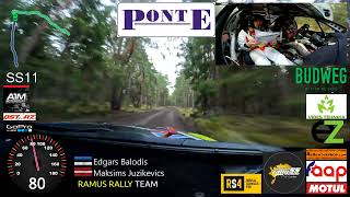 ss11 Saaremaa rally onboard Edgars Balodis Maksim Juzikevic