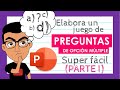 ❓ ELABORA UN JUEGO DE PREGUNTAS DE OPCIÓN MÚLTIPLE 😍 EN POWERPOINT PASO A PASO (PARTE I)