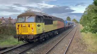 Colas Rail 56078 \u0026 56049 storms North Wales Coast RHTT \u0026 GBRf 66714 on Steels @ Shotton #ukrailscene