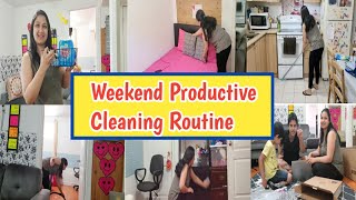 Weekend Full House Cleaning routine~ Indian mom Cleaning video ~Without house help~ Hindi vlog