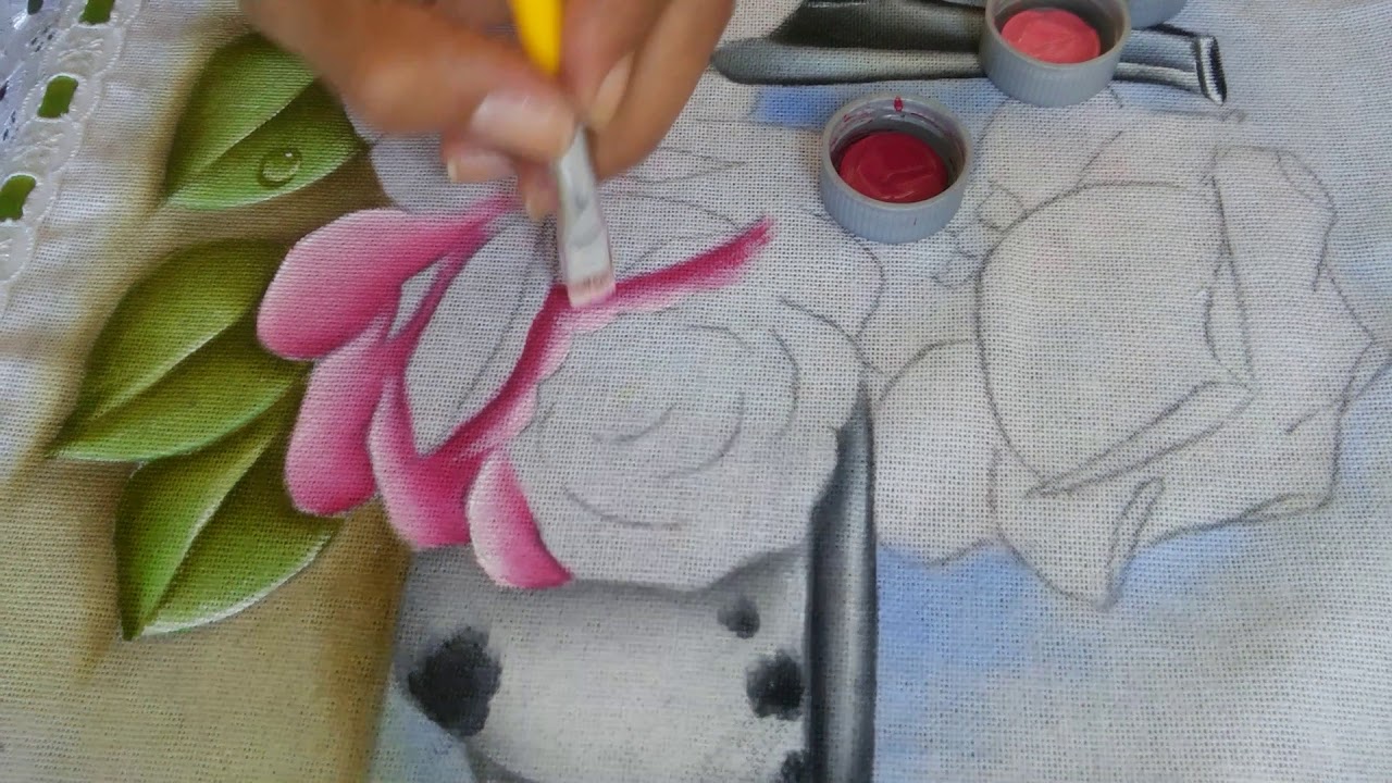 Como Pintar Rosa Passo A Passo Ju Art S Youtube