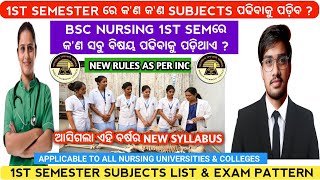 Bsc nursing course syllabus 2024 | Bsc nursing subject list | Odisha nursing admission