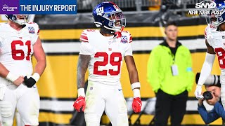 Giants' dynamic rookie enters concussion protocol  | The Injury Report