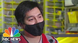 Behind The Scenes At An Amazon Warehouse | NBC Nightly News
