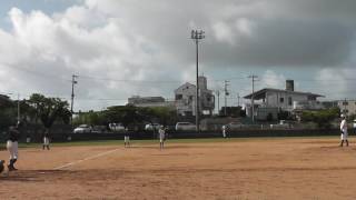 東風平中野球部　20160919　豊見城戦　下地　ライト前