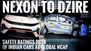 Global NCAP safety ratings 2024 | Crash tests of Indian cars | Nexon, Dzire, Amaze, Ertiga, Carens