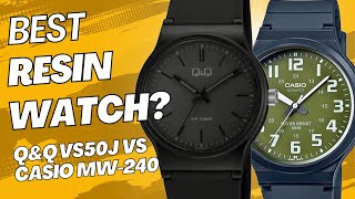 Q\u0026Q VS50J vs Casio MW-240: The Resin Watch Battle