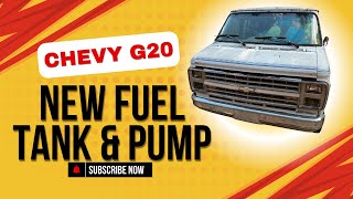 How to Install a New Fuel Tank & Pump | 1990 Chevy G20 Van Restoration