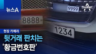 [현장 카메라]뒷거래 판치는 ‘황금번호판’ | 뉴스A