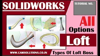 How To Loft in Solidworks | loft with guide curve | Solidworks tutorials