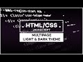 Light & Dark Mode - Beginner HTML/CSS/JavaScript Tutorial.