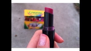 DIY lipstick with crayons!!