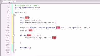 C++ Programming Tutorials 20 Sentinel Controlled Program