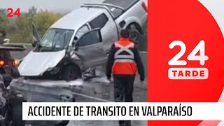 Fatal accidente en medio de fuertes lluvias en Valparaíso | 24 Horas TVN Chile