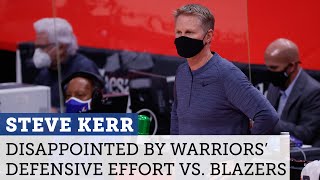 Steve Kerr on James Wiseman's injury, Warriors defense | Warriors Postgame Live | NBC Sports BA