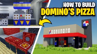 How To Build A DOMINO'S PIZZA In Minecraft!