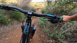 Grenade mtb teck trail in San Diego.. massive creek gap!!