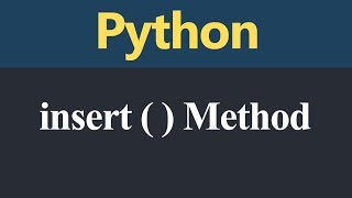 insert Method in Python (Hindi)