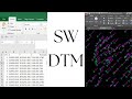 How to Import Survey Data into AutoCAD using SW DTM
