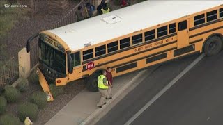 BREAKING: Two hospitalized after a school bus crash in Mesa