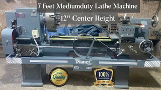 7 Feet Medium Duty Lathe Machine | 80 mm Big Spindle #lathemachine  | YOGI MACHINE TOOLS Rajkot