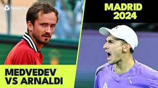 Daniil Medvedev vs Matteo Arnaldi Fun Match | Madrid 2024 Highlights