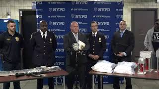 Watch live as NYPD executives announce a major firearms and narcotics seizure in Queens