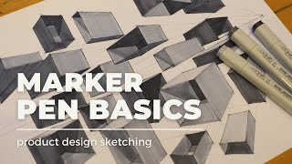 Marker pen basics - design sketching!